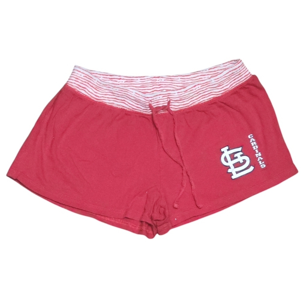 VTG St. Louis Cardinals Women MEDIUM Shorts MLB Athleisure Baseball Fandom Cozy